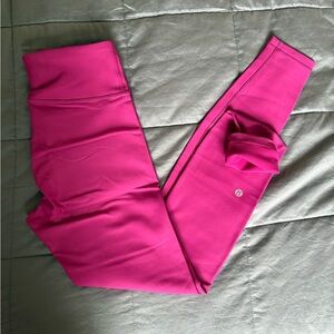 LULULEMON fleece high rise running tight